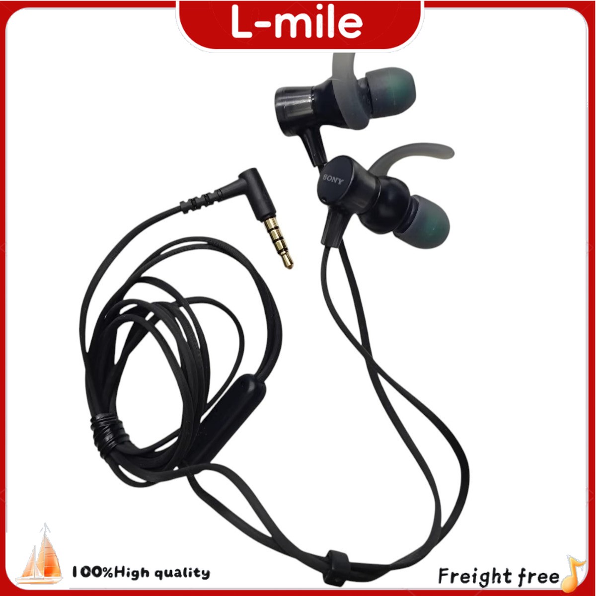 MDR-XB510AS -BLACK Sony EXTRA BASS Sports in-ear Headphones WITH MIC