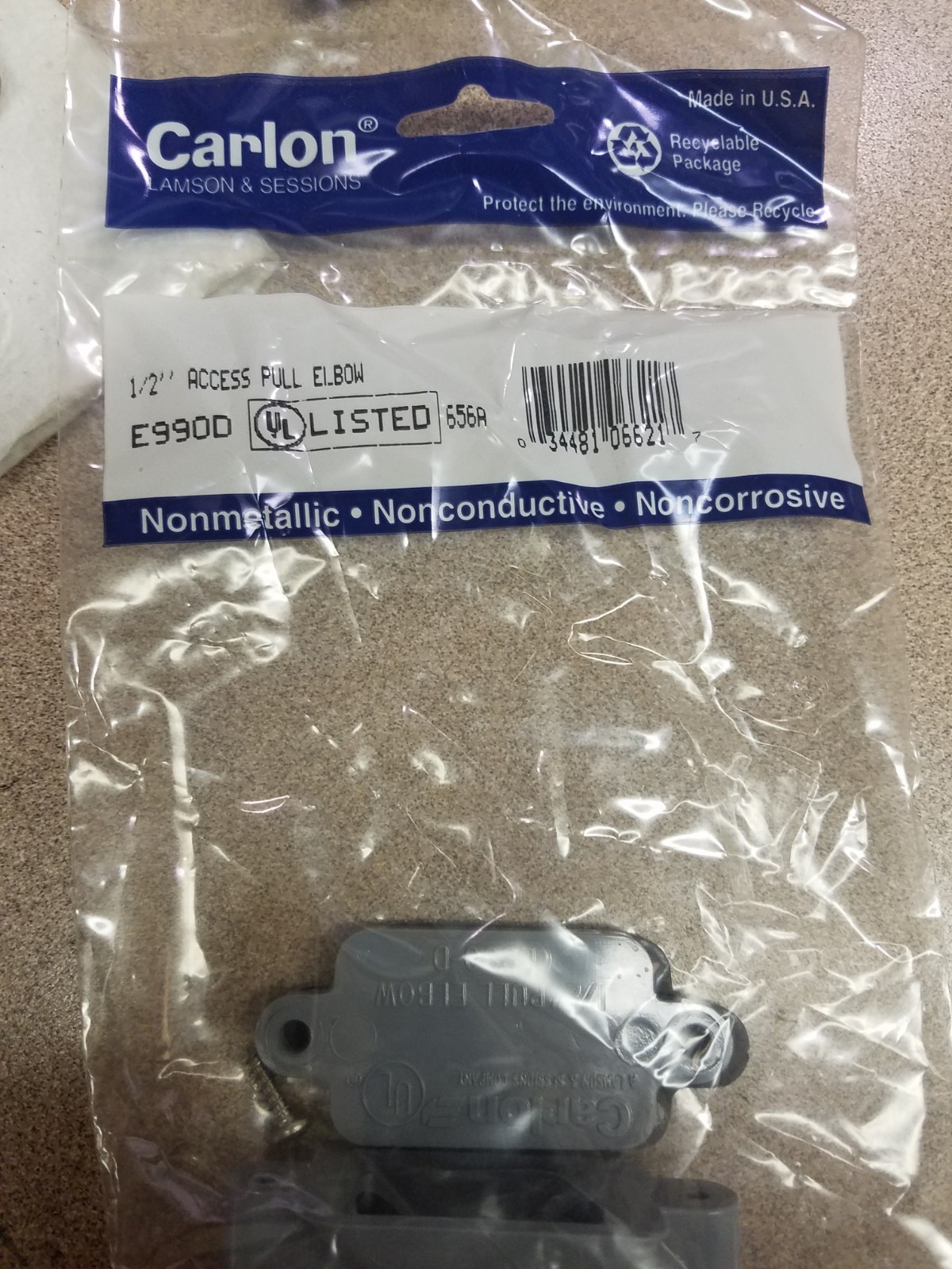 E990D CARLON 1/2" ACCESS PULLING ELBOW