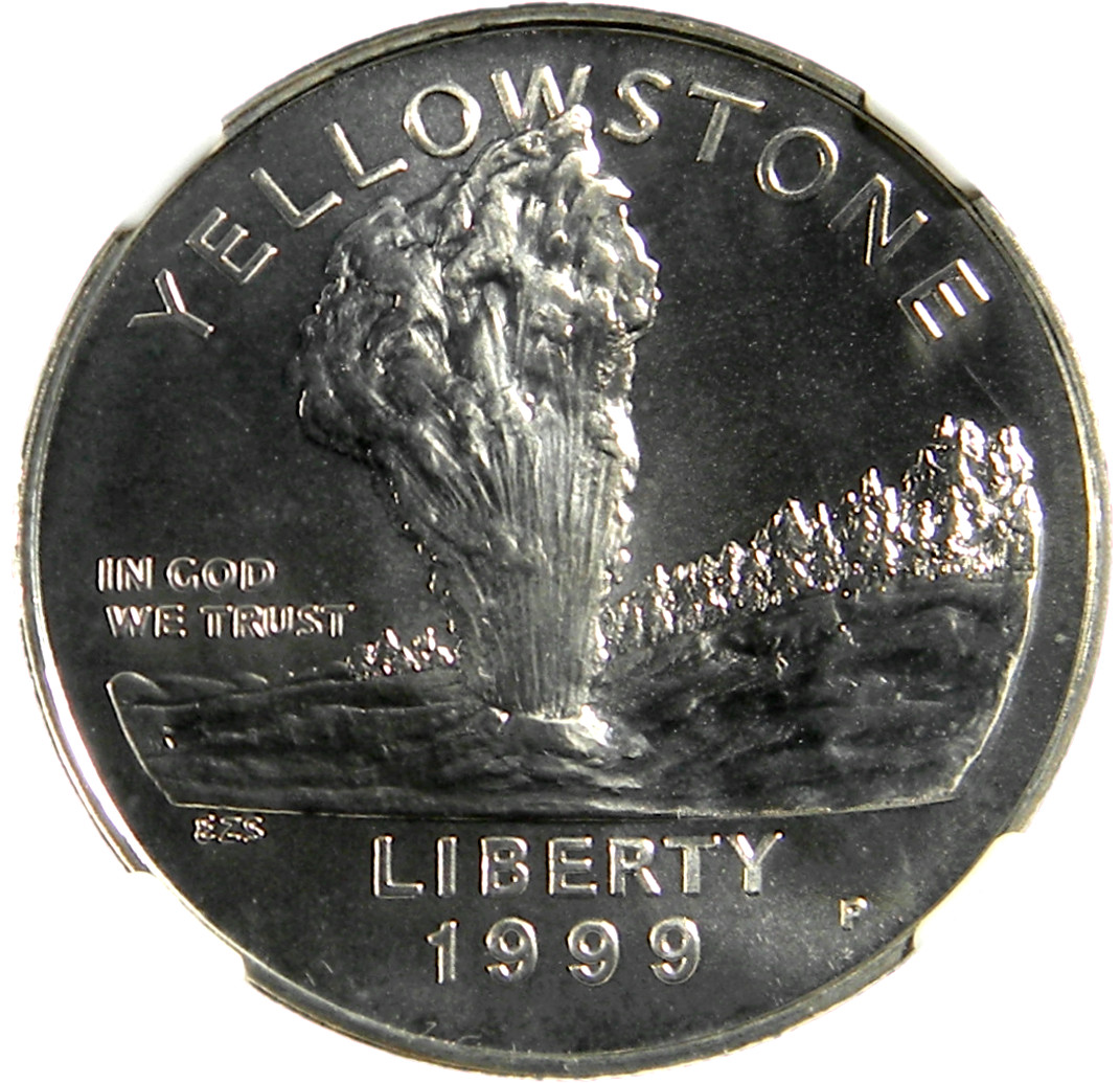 1999 P  Yellowstone $1 Silver Dollar NGC MS 69 (19-10)
