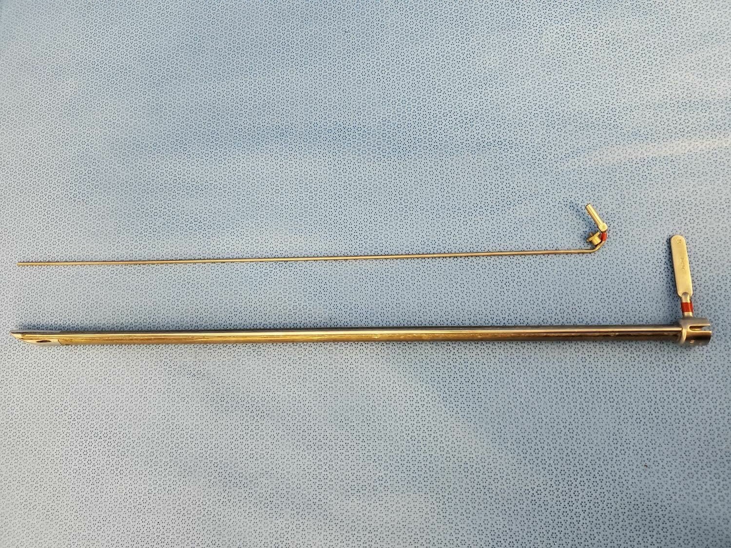 Pilling Surgical 10 x 14mm x 50cm Jesberg Esophascope w/ Light Carrier ENT