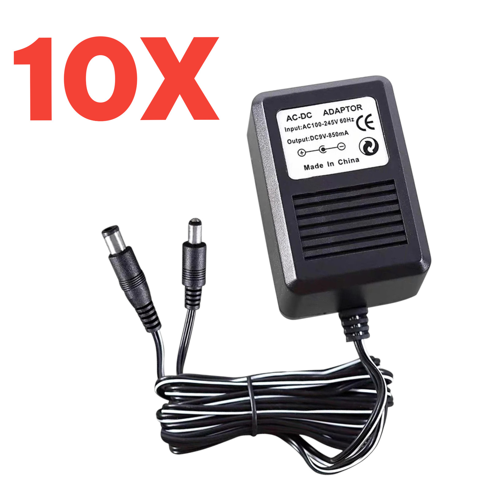 10X New AC Adapter for NES, SNES, Genesis System Super Nintendo Power Cable Cord