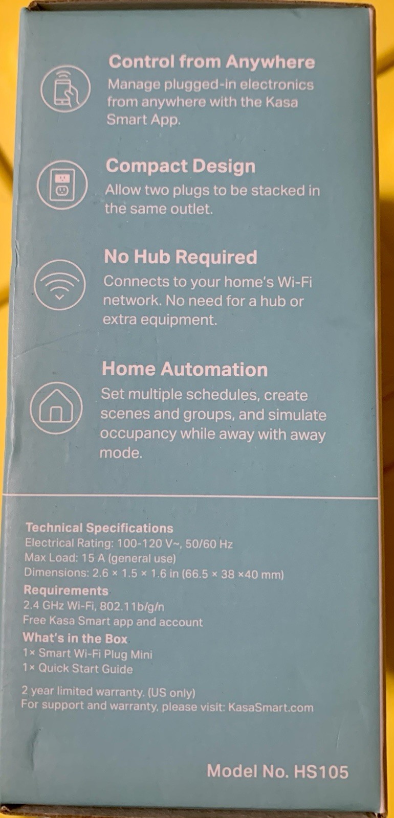 TP-LINK Mini Smart Indoor Wi-Fi Plug HS105