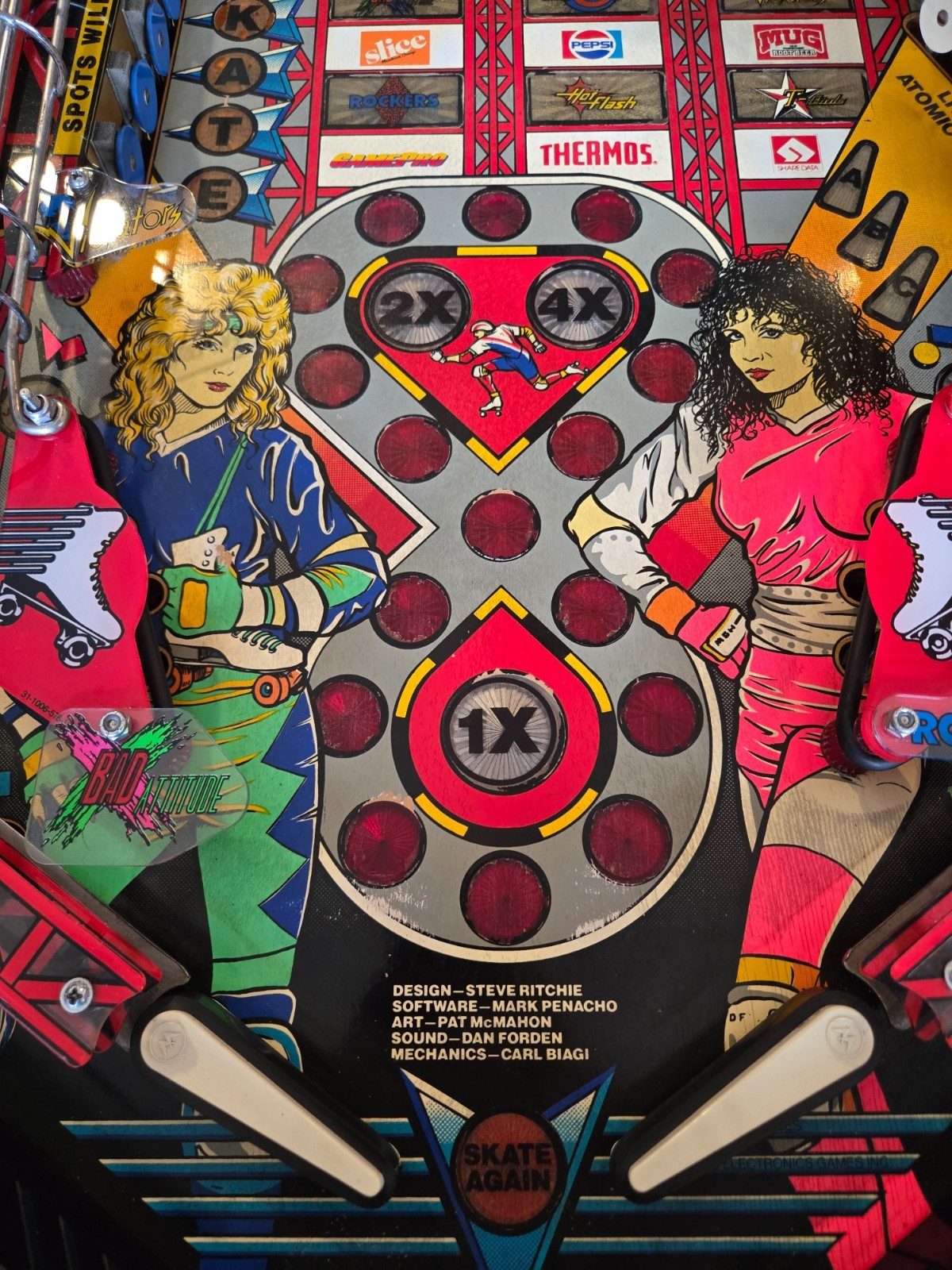 Refurbished Rollergames Pinball Machine (Williams) 1990