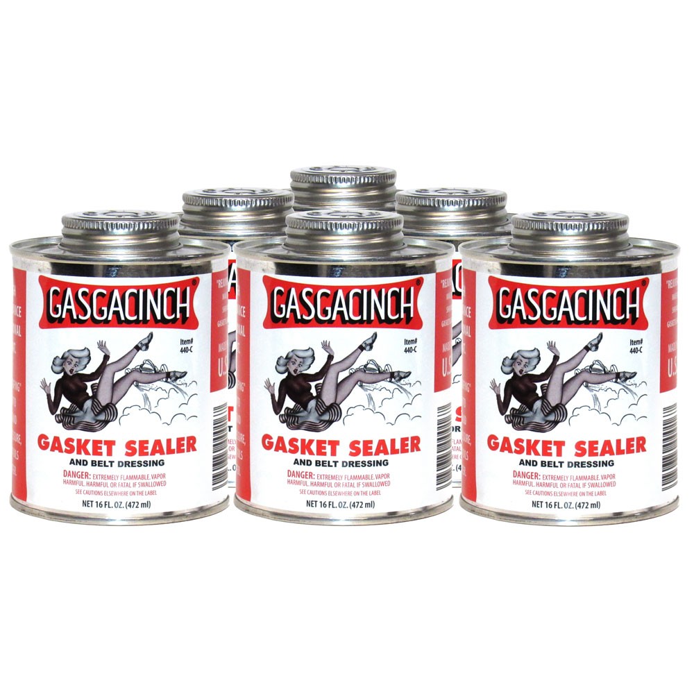 Gasgacinch Gasket Sealant 440-C(6-PACK); Gasgacinch 16.00 oz. Brush On