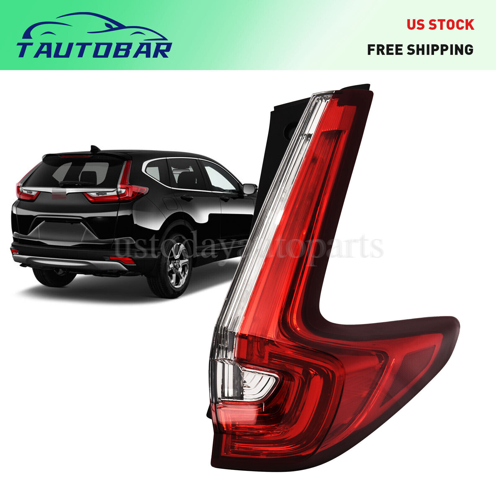 Right Tail Light For 2017 2018 2019 Honda CRV RH Passenger Side Outer Rear Lamp