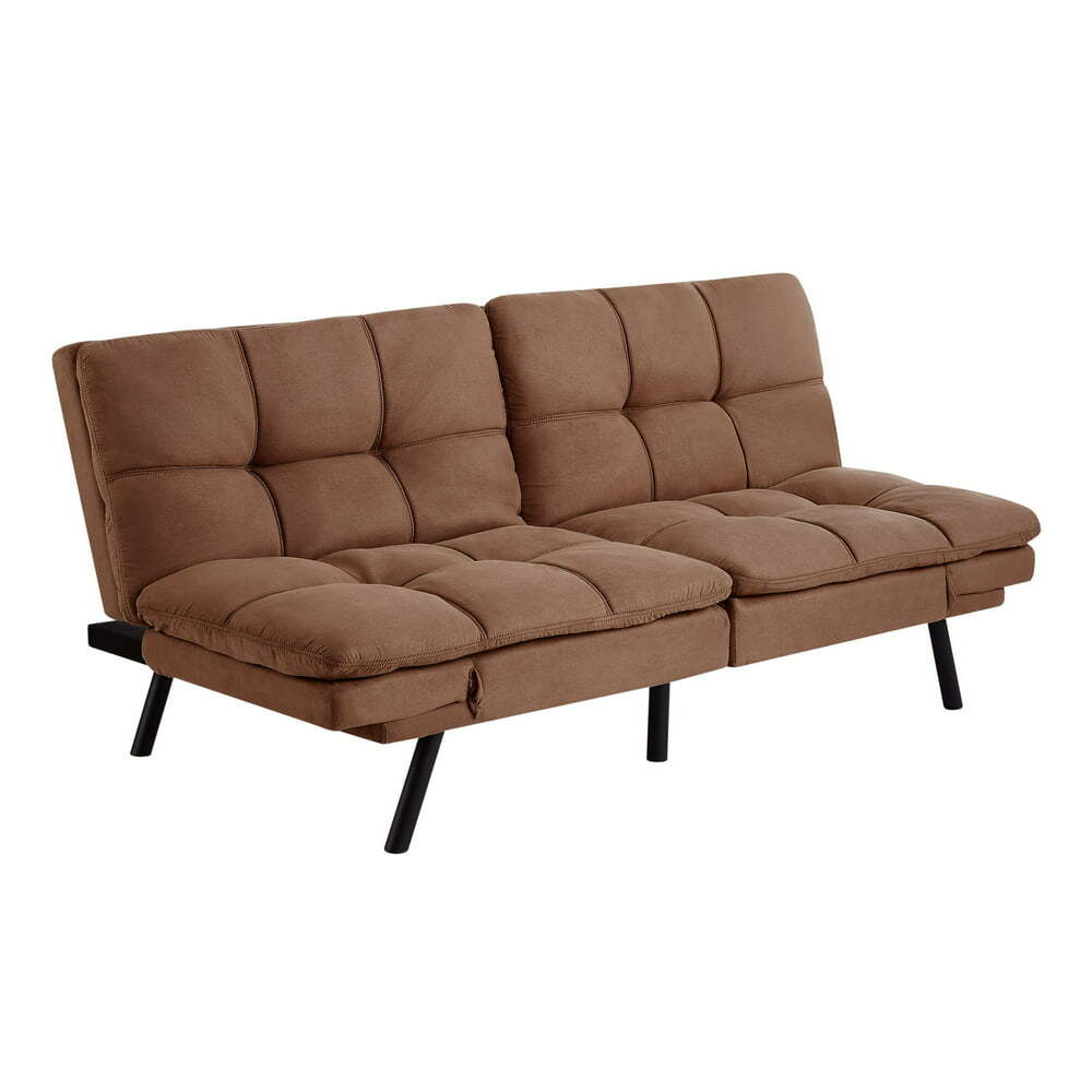 Memory Foam Futon Sofa Bed Couch Sleeper Convertible Foldable Loveseat FULL Size