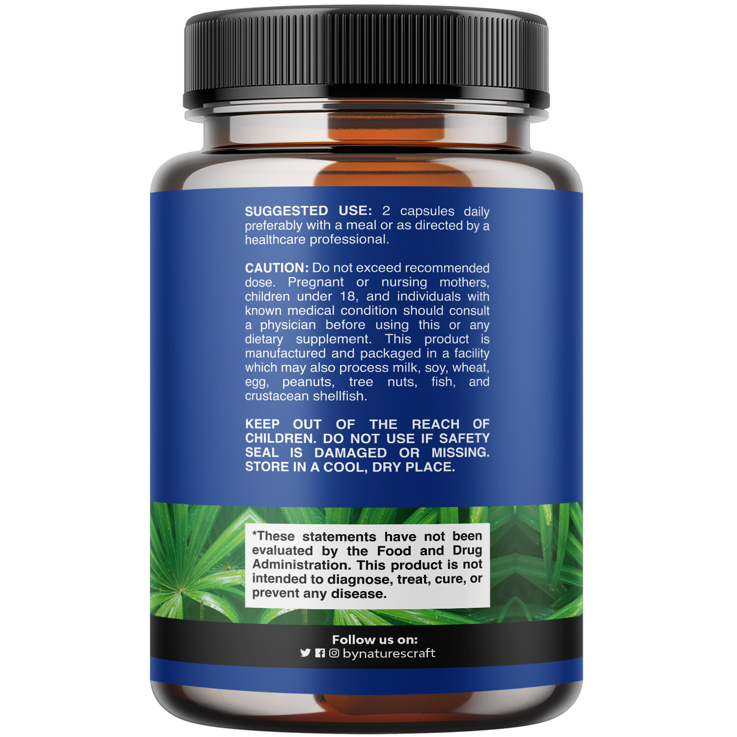 Natures Craft Saw Palmetto for Men with Beta Sitosterol - Prostate Health