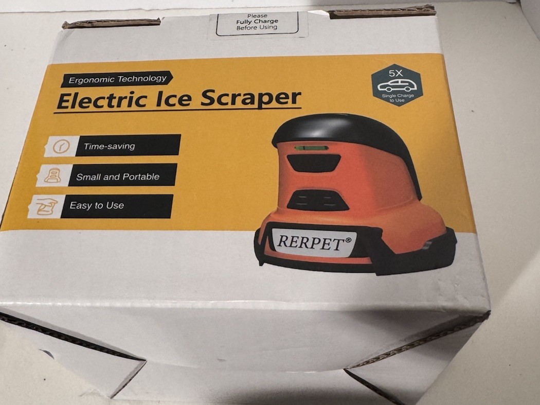 Electric Ice Scraper Car Windshield, Cordless Portable Handheld USB Rechargeable