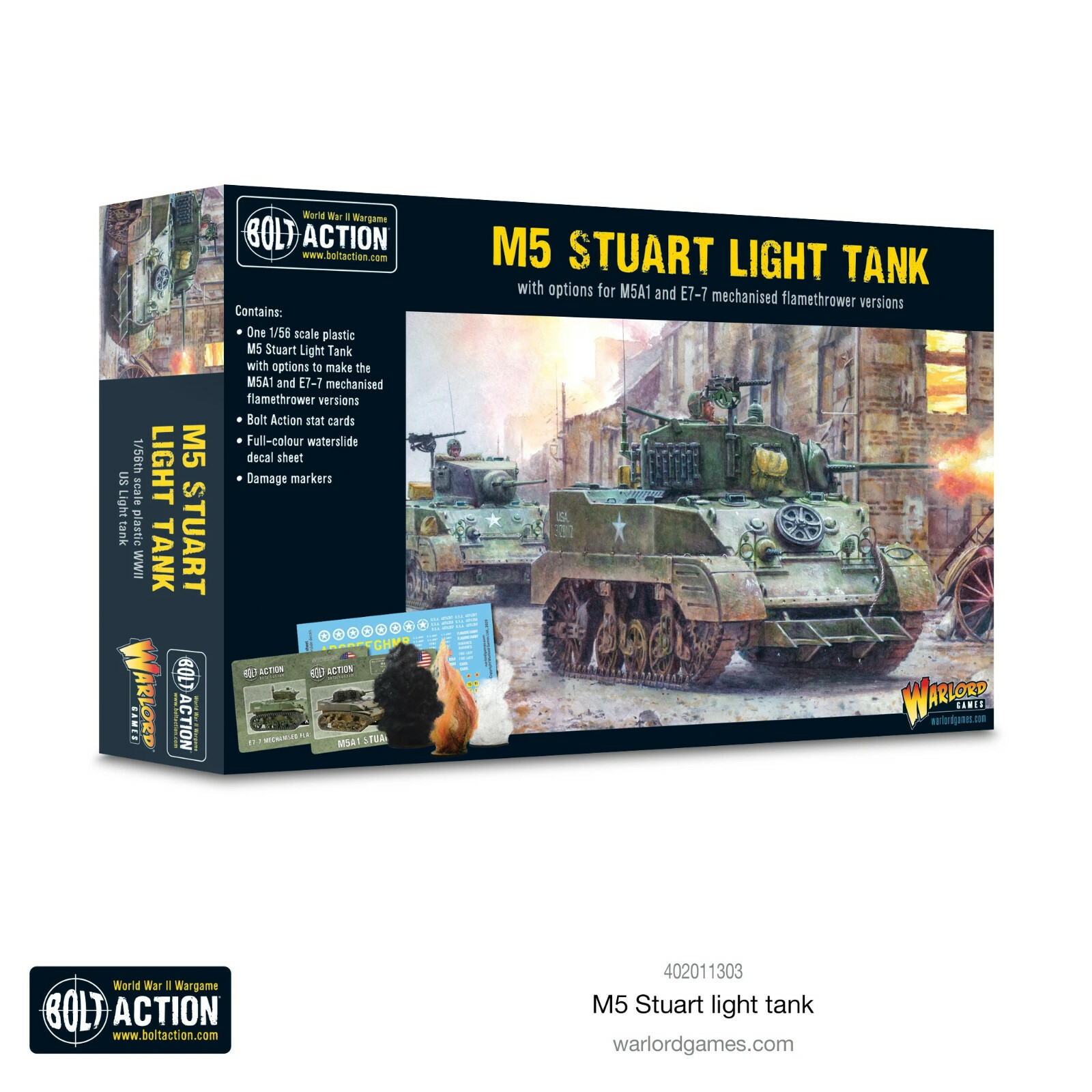 Warlord Games Bolt Action British M5 Stuart Tank 402011303