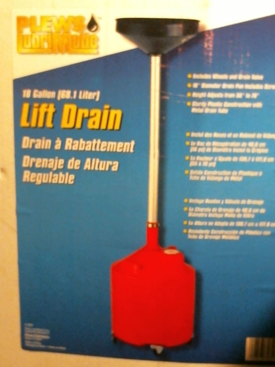 Plews Lubrimatic 75-851 18 Gallon Oil Lift Drain    (75851)  FS