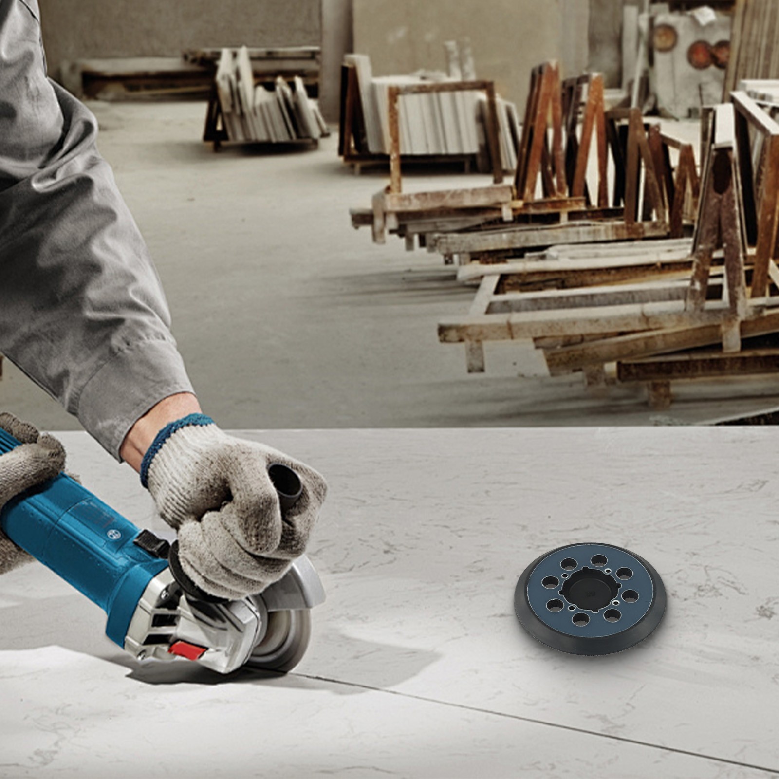 Improved Sanding Results with Soft Rubber 5 Inch Replacement Sander Pad