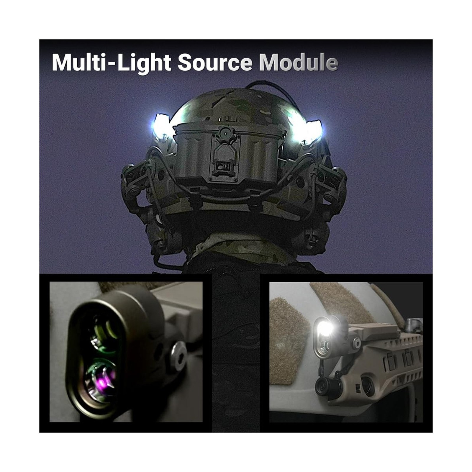 FMATAL GEAR Tactical Helmet Powered & Data ARC Rails Full Kit - Complete Bund...