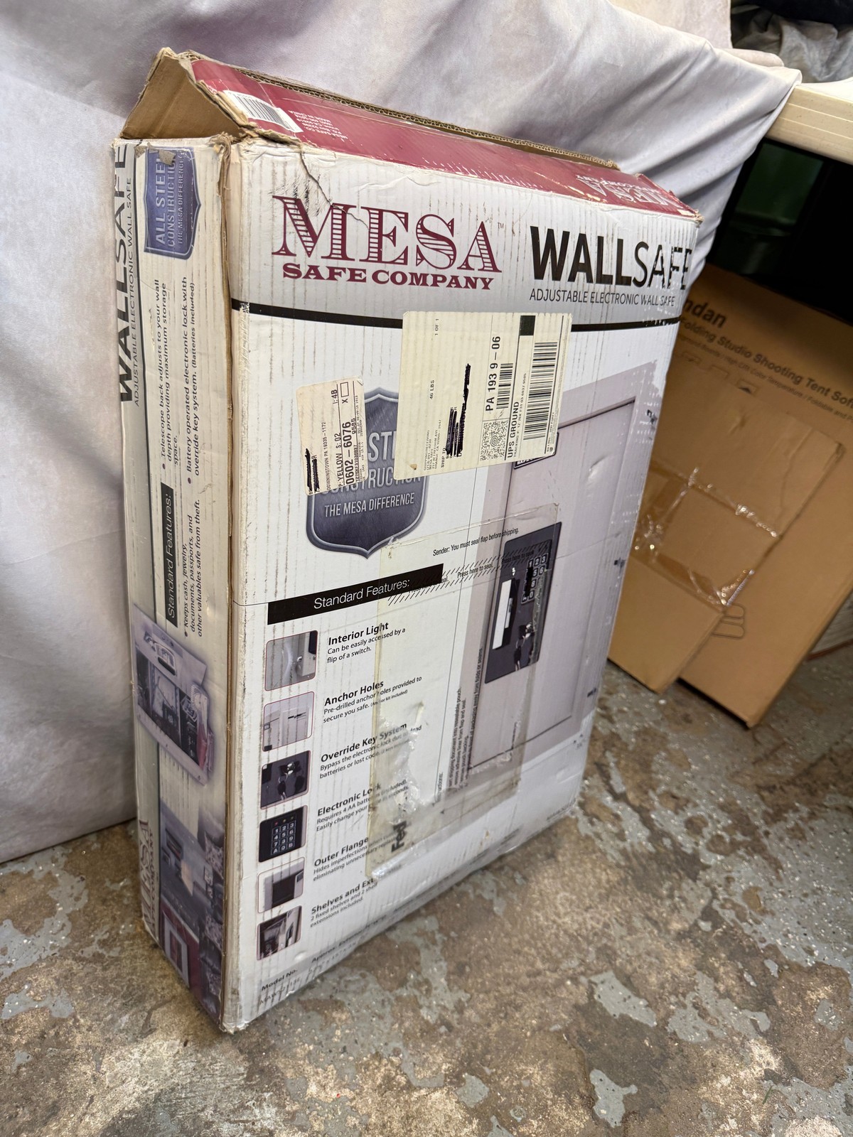 Mesa Adjustable Electronic Wall Safe MAWS2113E - Brand New!