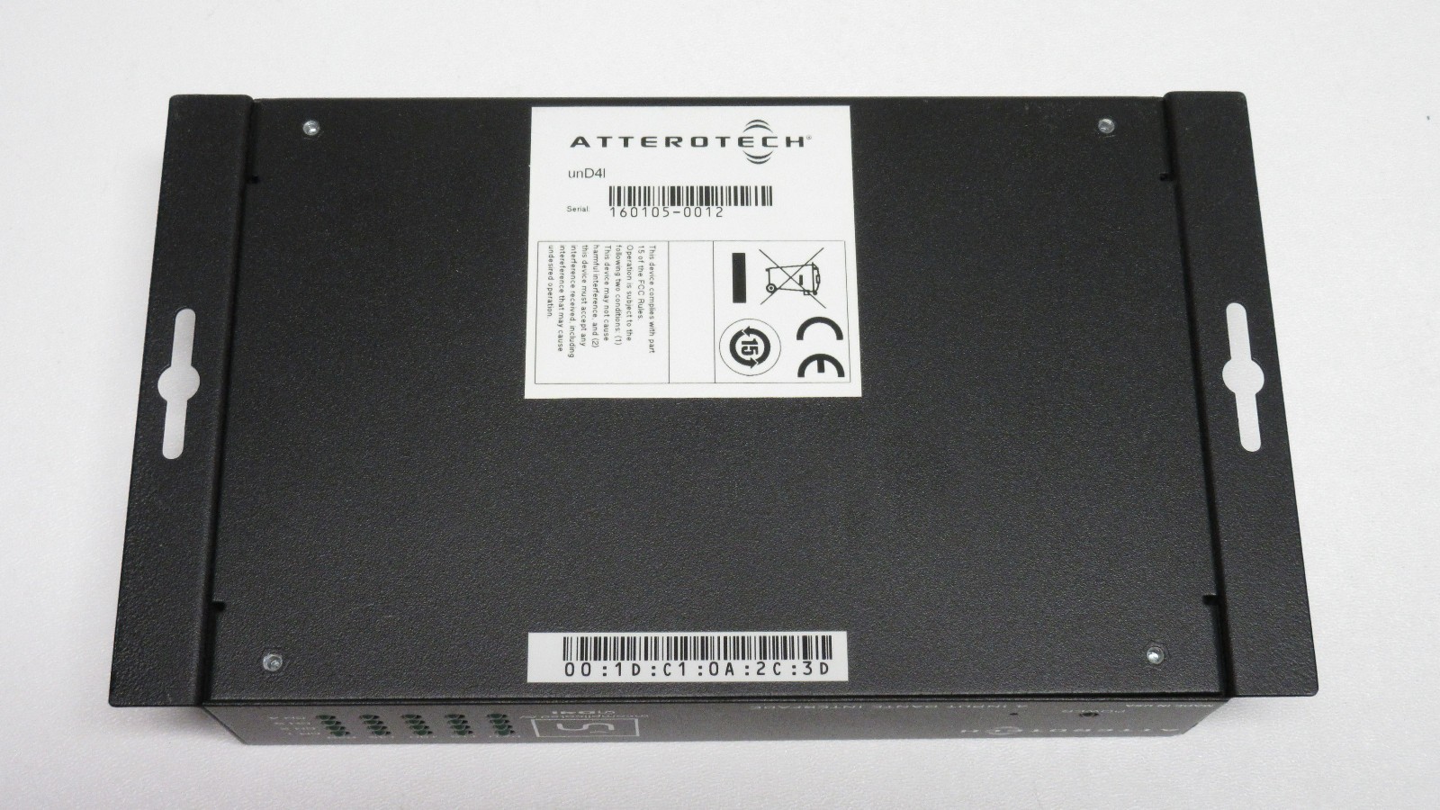 Attero Tech unD4i | 4 Input Dante Interface | PoE+DATA | USA | NO POWER ADAPTER