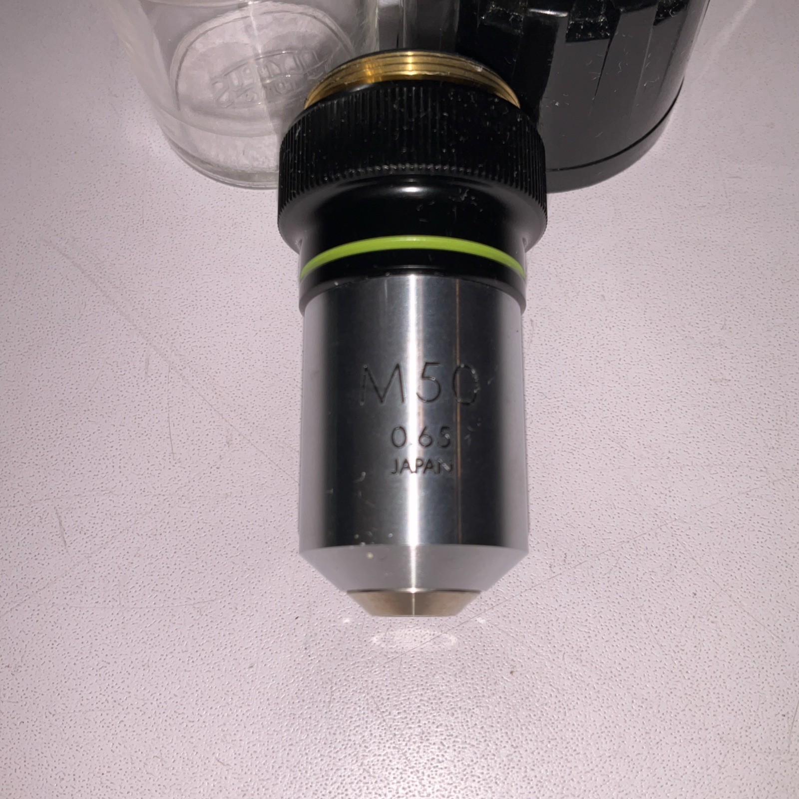 Olympus Tokyo M50 0.65 Microscope Objective Lens Japan w/ Original Case