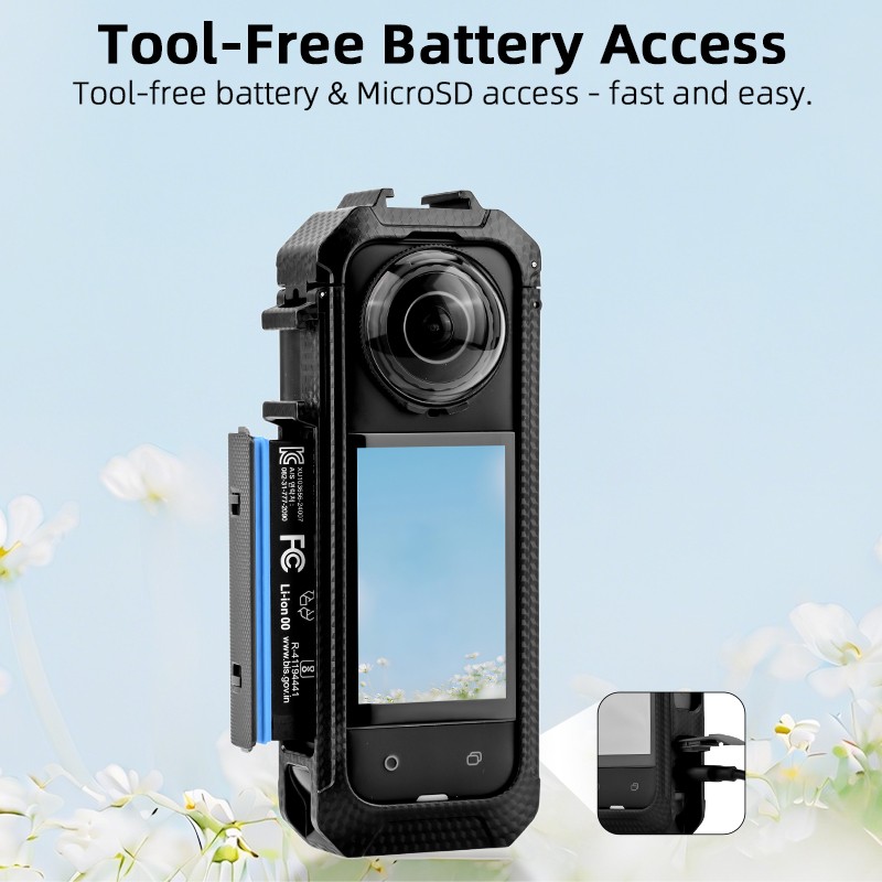 Camera Locking Protective Bezel Quick Release Expanding Bezel For Insta360 X5