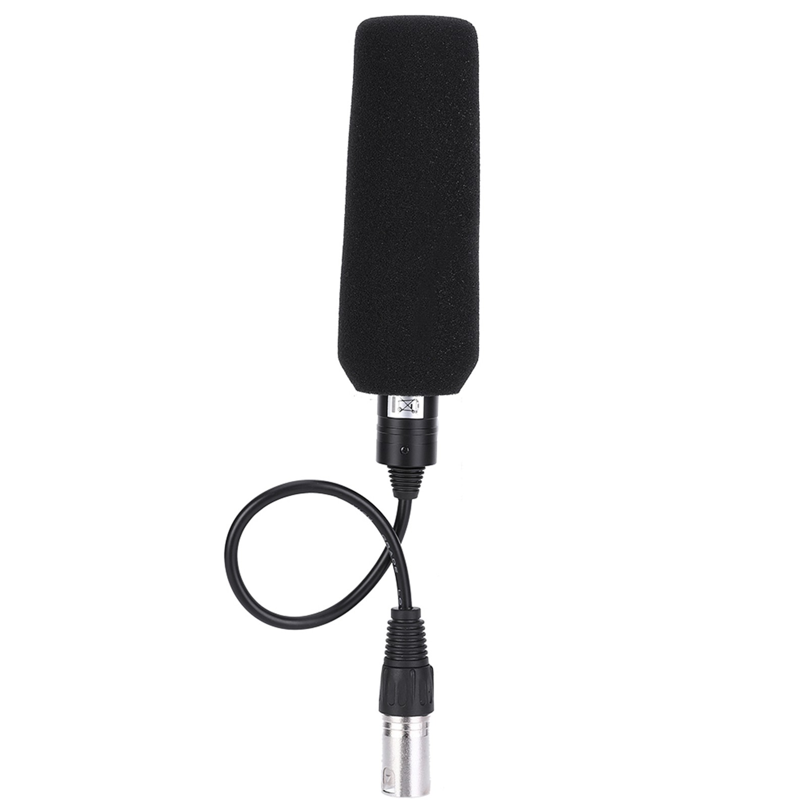 Condenser Microphone Stereo Camera Mic Video Recording Black Unidirectional Anti