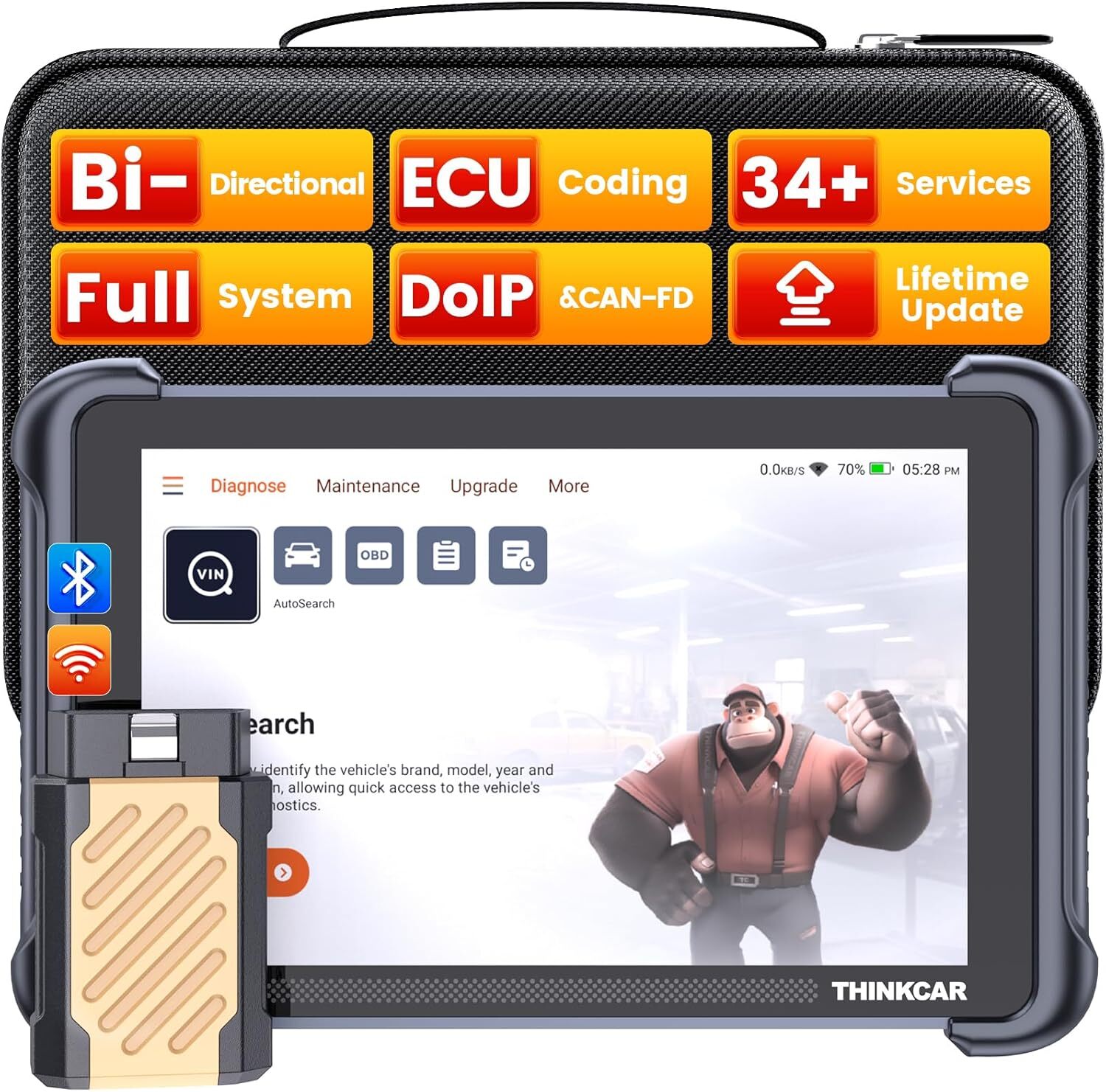 ThinkScan 689BT Auto Scanner ECU Coding Key Pr0grammer OBD2 Diagnostic Tool