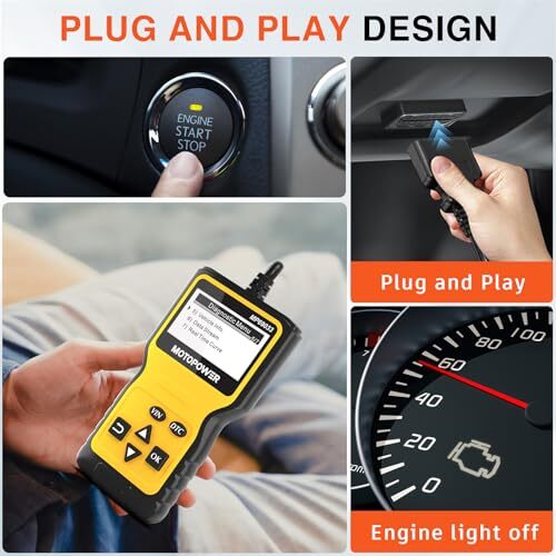 MOTOPOWER MP69033 Car OBD2 Scanner Code Reader Engine Fault Scanner CAN