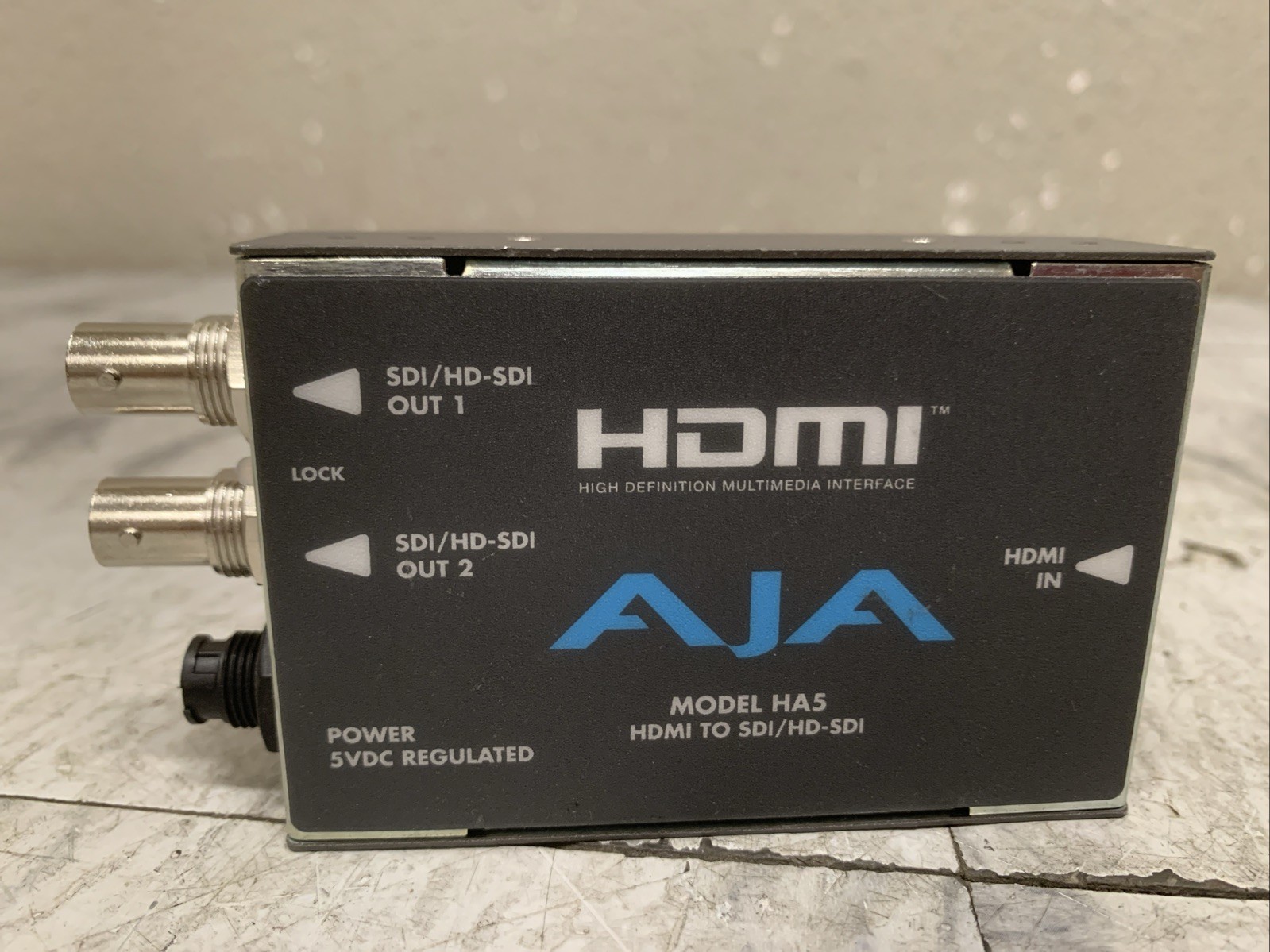 AJA HA5 HDMI to SD/HD-SDI Video and Audio Converter w/ Power Adapter