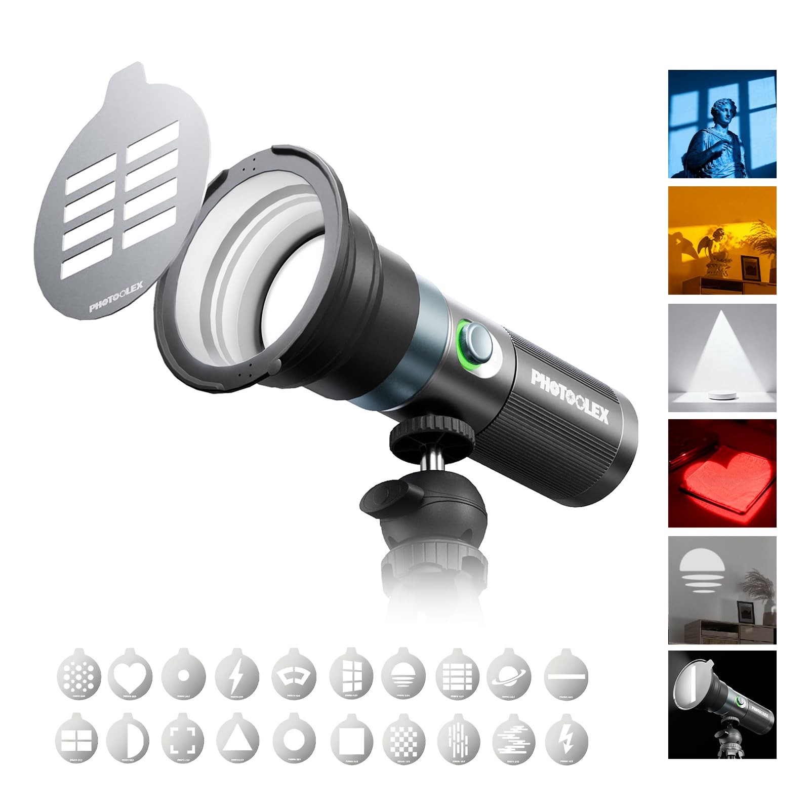 RGB Photography Flashlight, 10W Portable Fill Light, 8400mAh/4 Colors/CRI96+/...