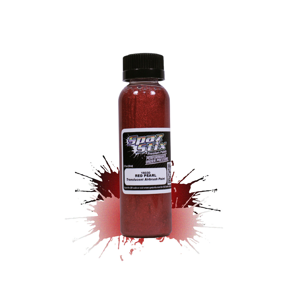 SPAZ STIX RED PEARL AIRBRUSH PAINT 2 OZ. SZX16030 LEXAN RC