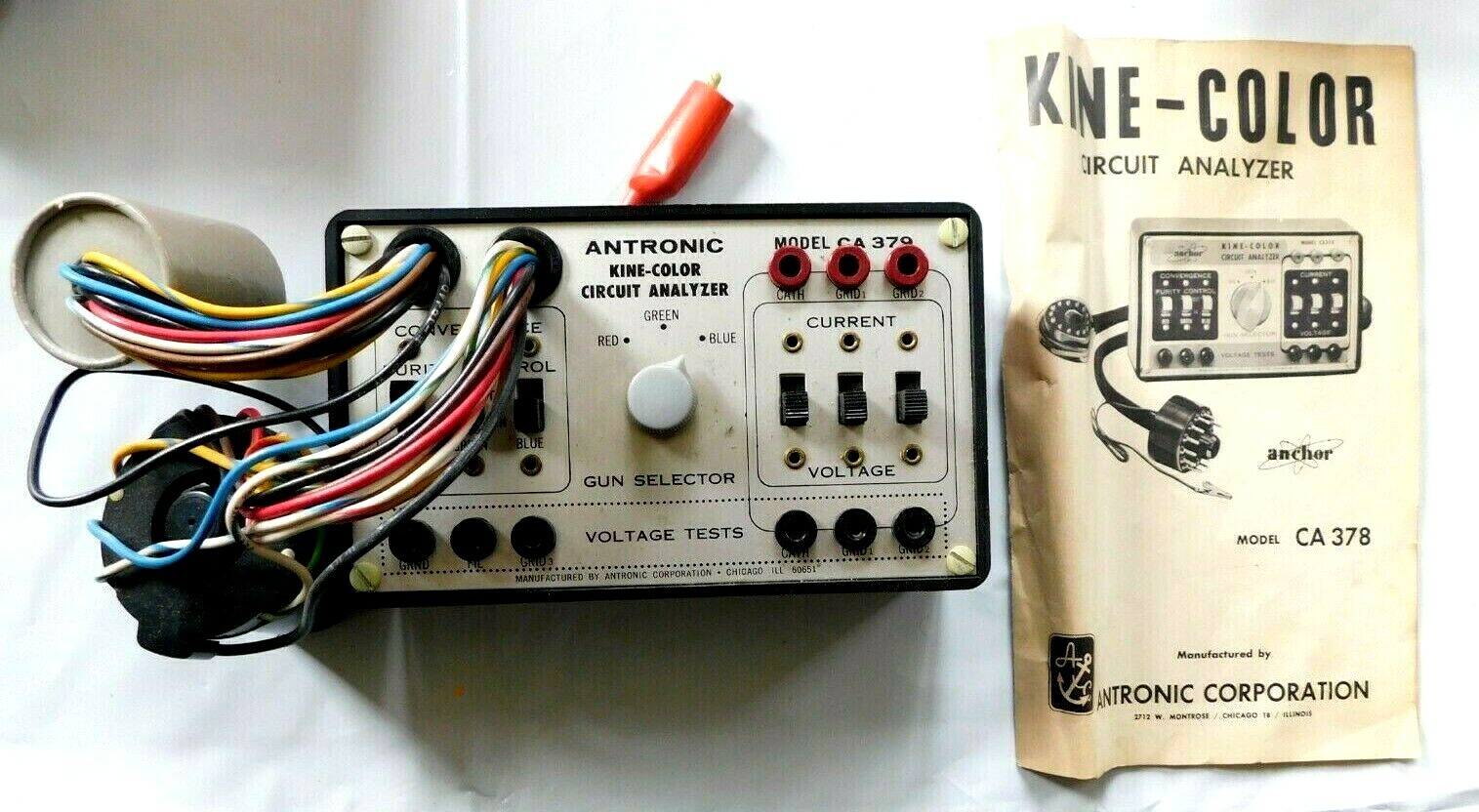 VINTAGE ANCHOR KINE COLOR CIRCUIT ANALYZER CA 378