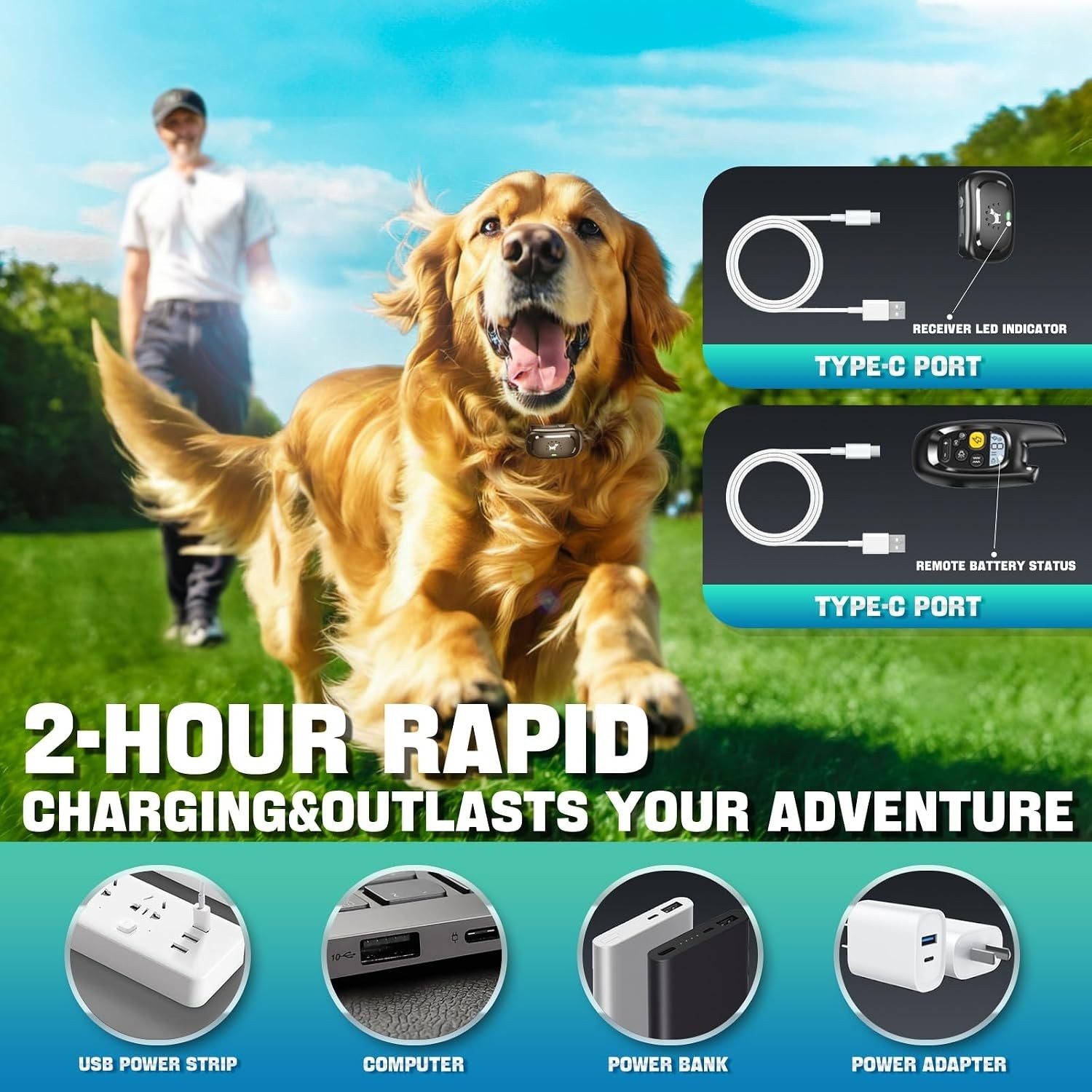 Dog Shock Collar with Remote Control- Training Collar for Small Medium Large ...