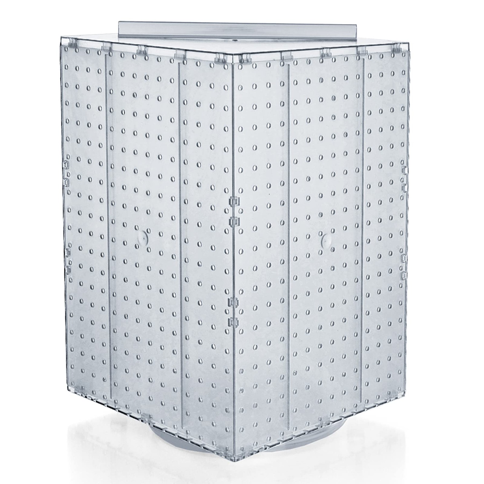 701414-CLR Rotating Display Stand - 4-Sided Display Racks - Peg Display Carou...