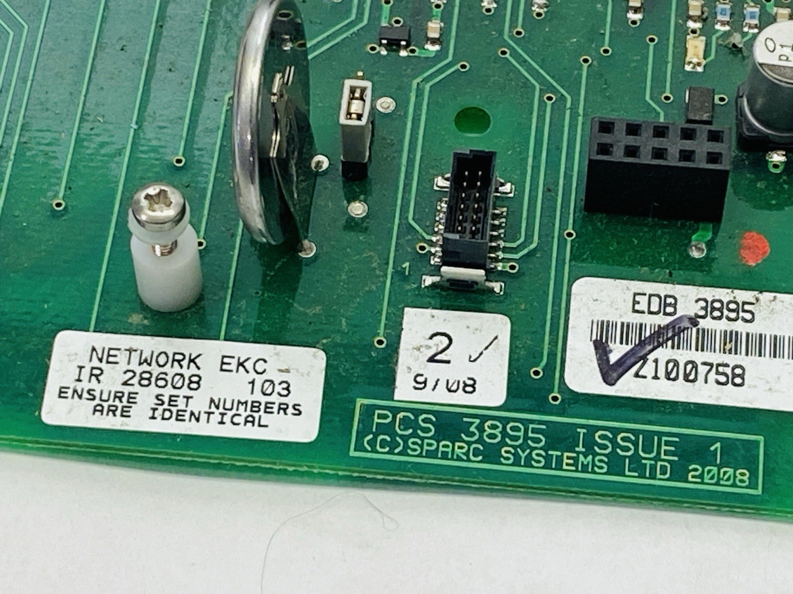 Spark Systems PCS 3895 Network EKC IR 28608 103 Control Board