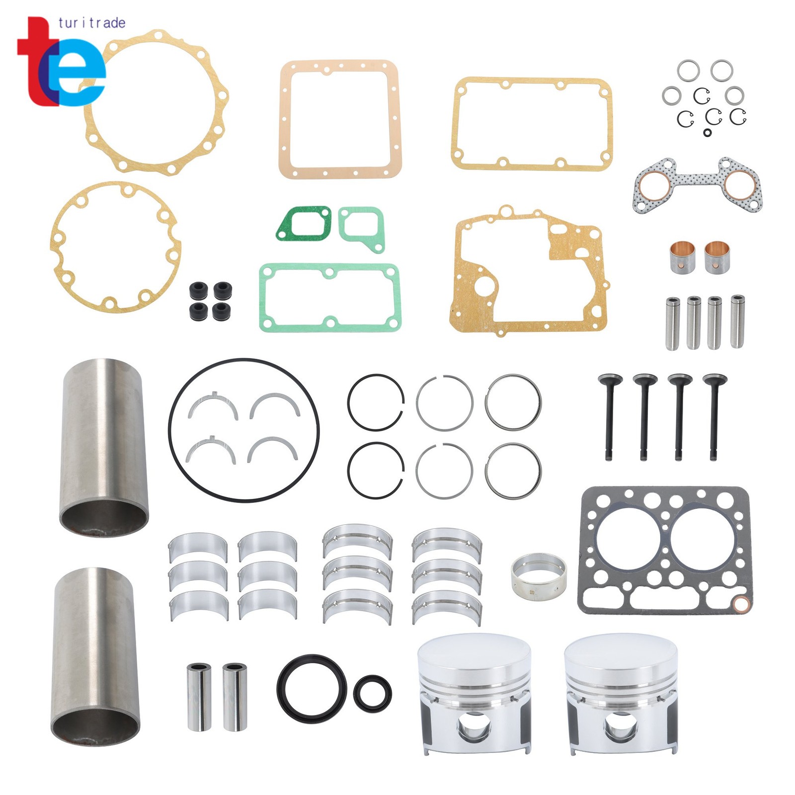 Z500 ZB500 Overhaul Rebuild Kit For Kubota B5000 B5001 B5100 Engine Tractor