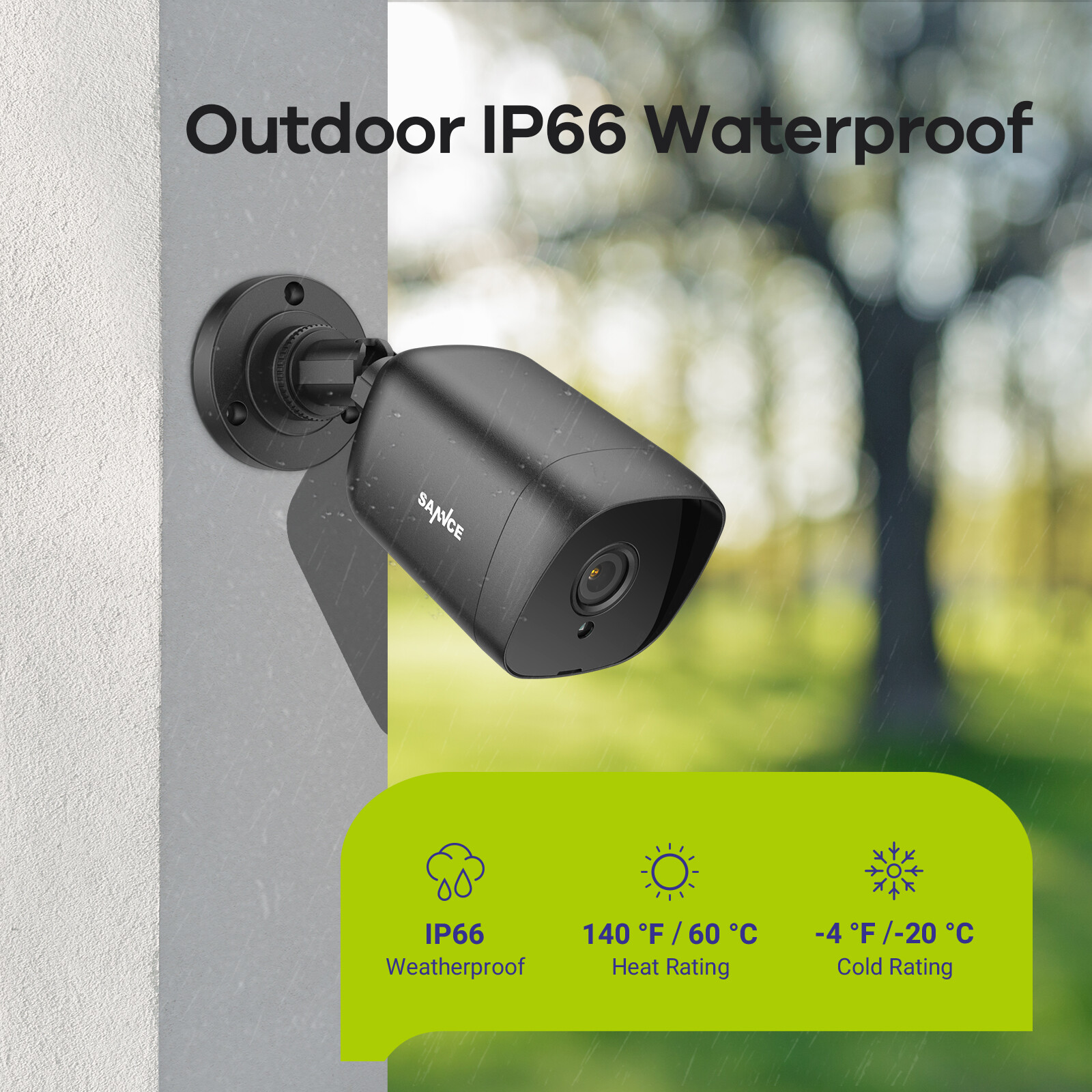 SANNCE 8CH 2MP CCTV DVR 1080P Home Security Camera System Outdoor Night Vision