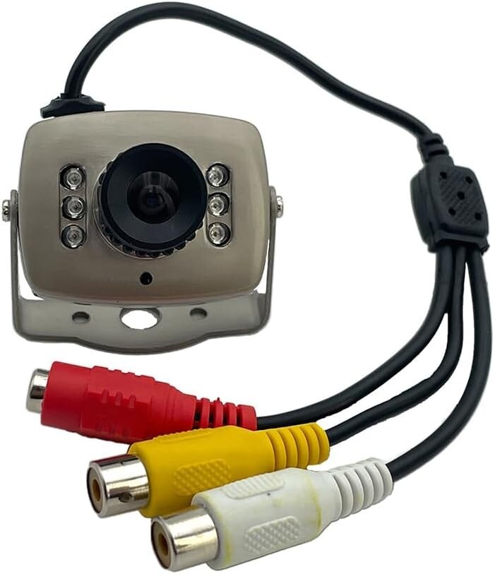 CCTV 1/3 CCD 1000tvl 6mm 6 IR LED Mini Video Security Camera Waterproof +Bracket