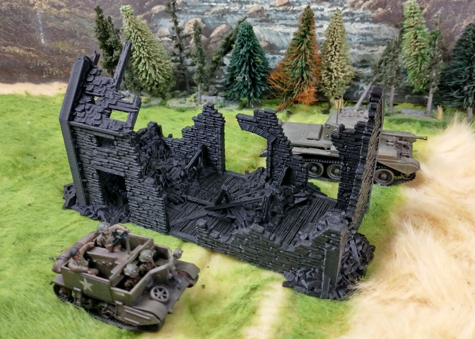 Grimdale Cattleshed 28mm Ruined Village Terrain D&D Warhammer Mordheim
