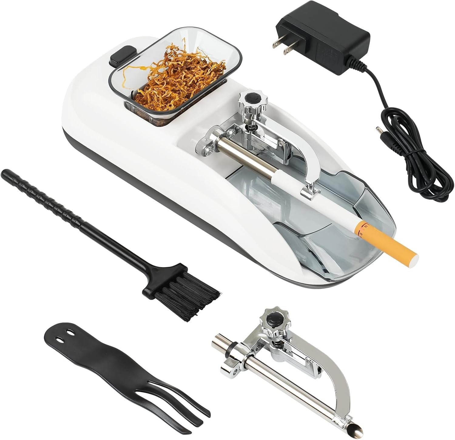 Electric Cigarette Rolling Machine, Portable Tobacco Injector Machine can Grind