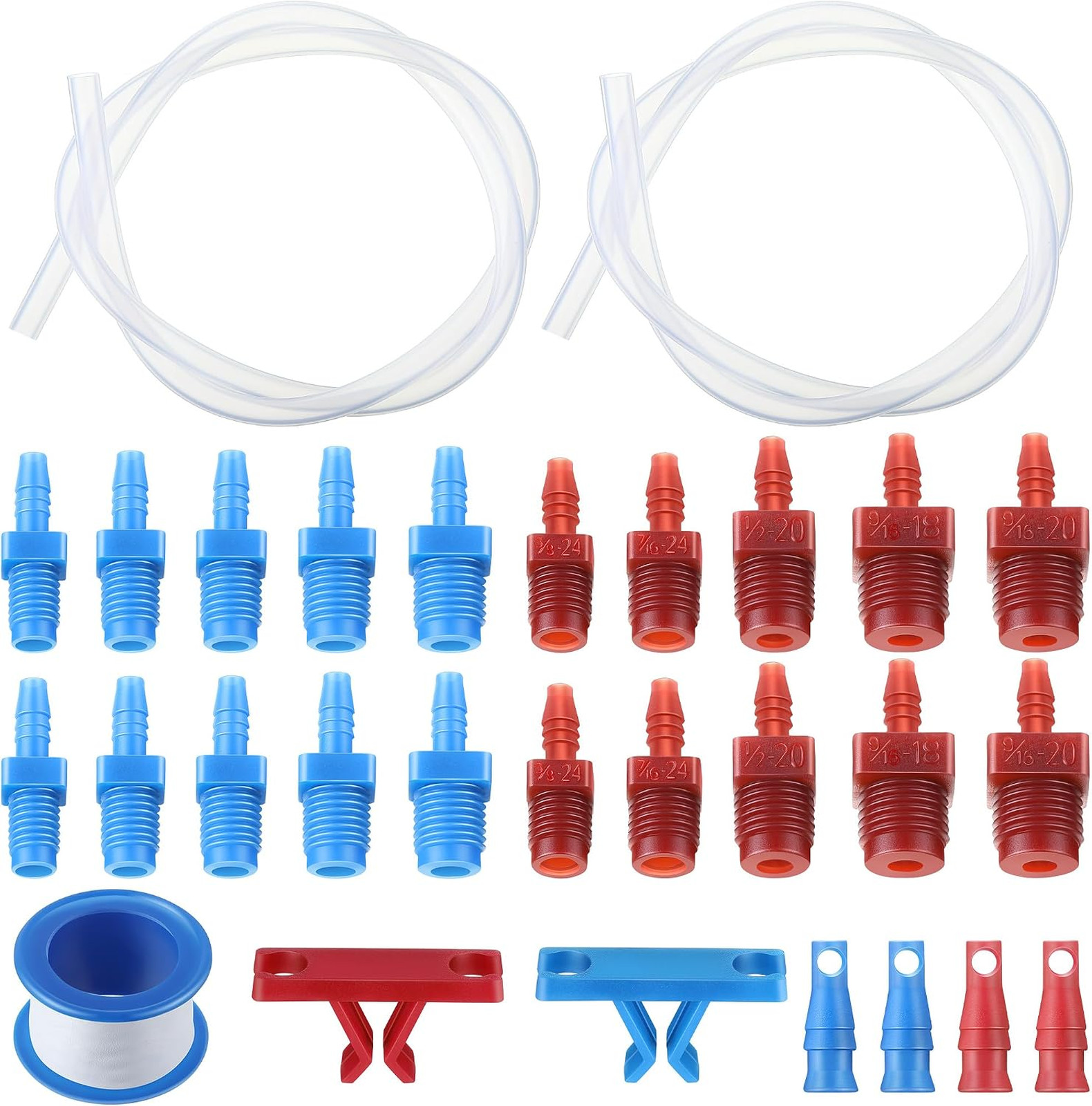 Brake System Bleeder Kit Replacement for 14151 Includes 22 Inch Hose Clips SAE
