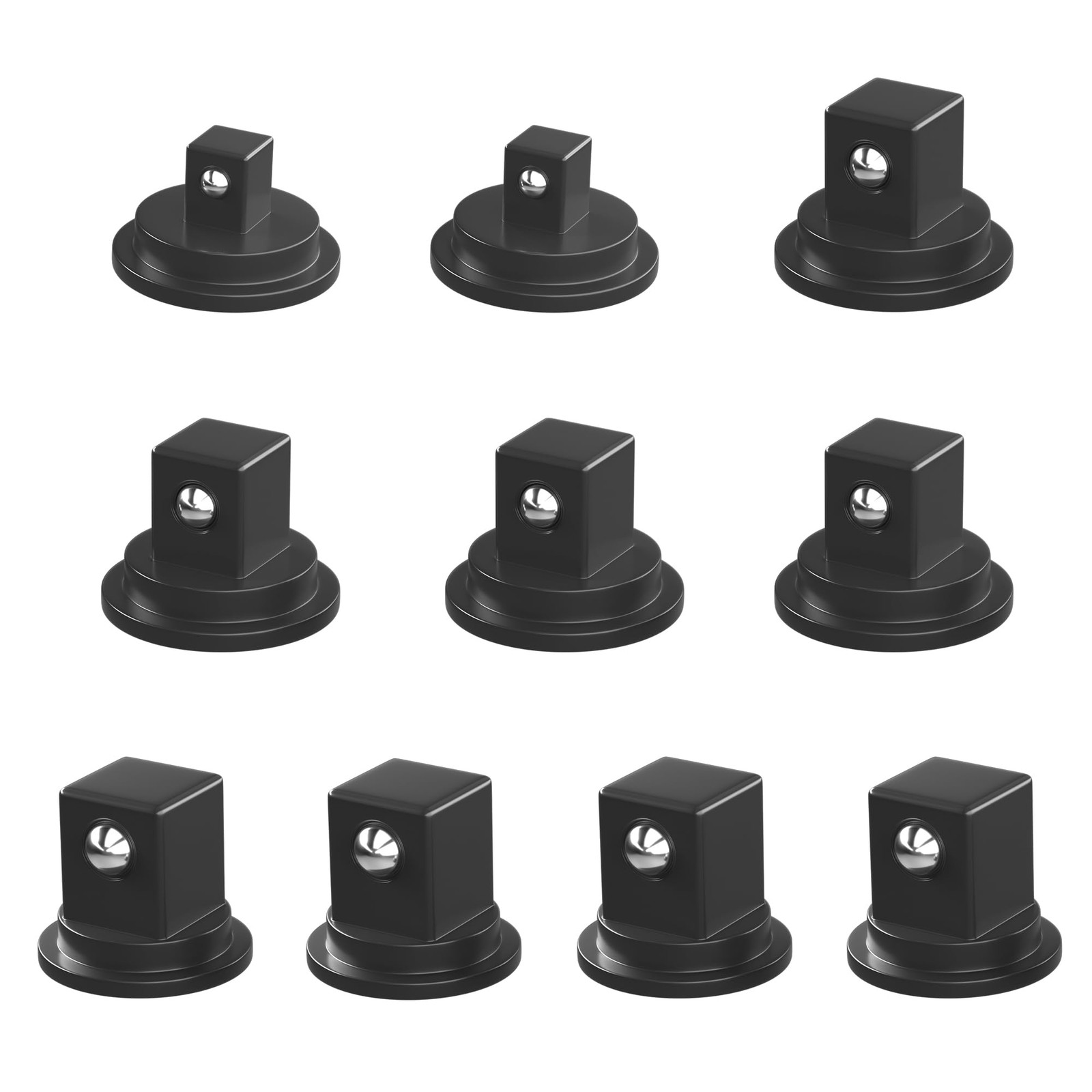Socket Clips Set 10 Piece 1/4 3/8 1/2 Drive Organizer Rail Accessories