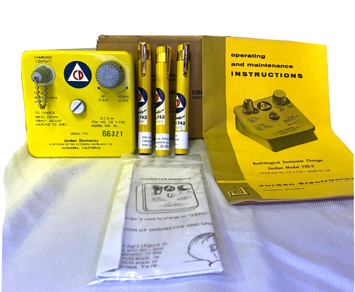 CALIBRATED CDV 742 DOSIMETER AND CDV 750 CHARGER RADIATION DETECTION SET