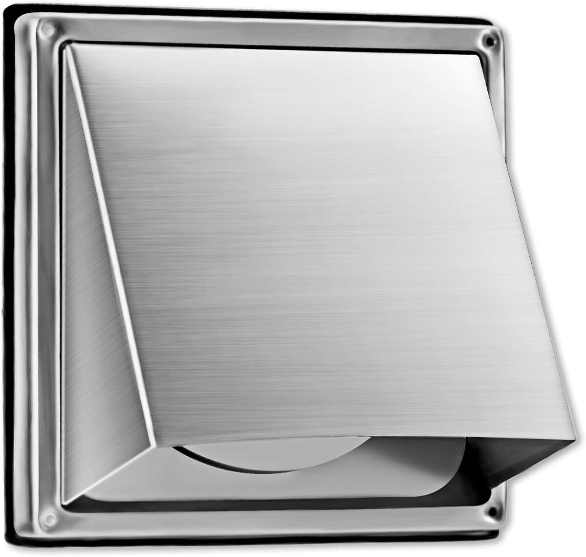 4-Inch External Extractor Wall Vent Cushioned Non Return Flap 100mm