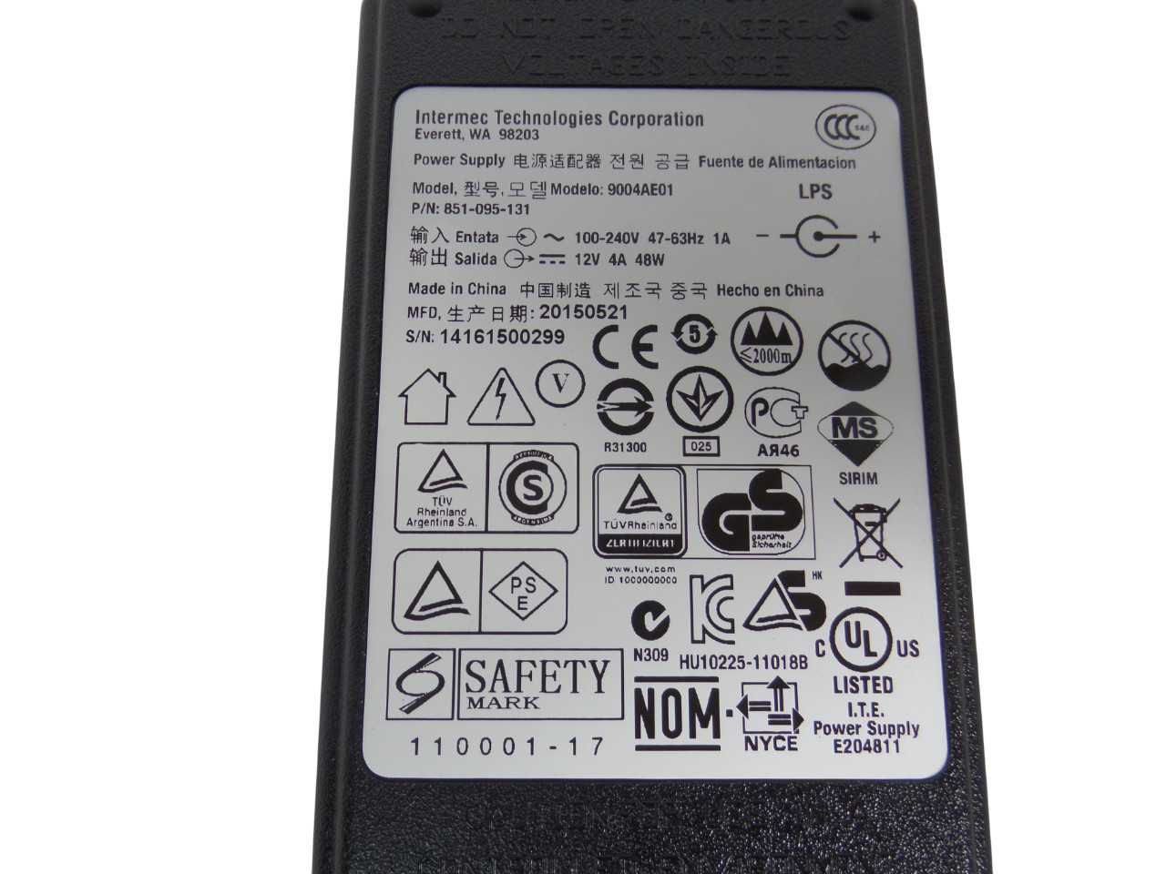 INTERMEC 9004AE01 EXTERNAL POWER SUPPLY - Free Shipping