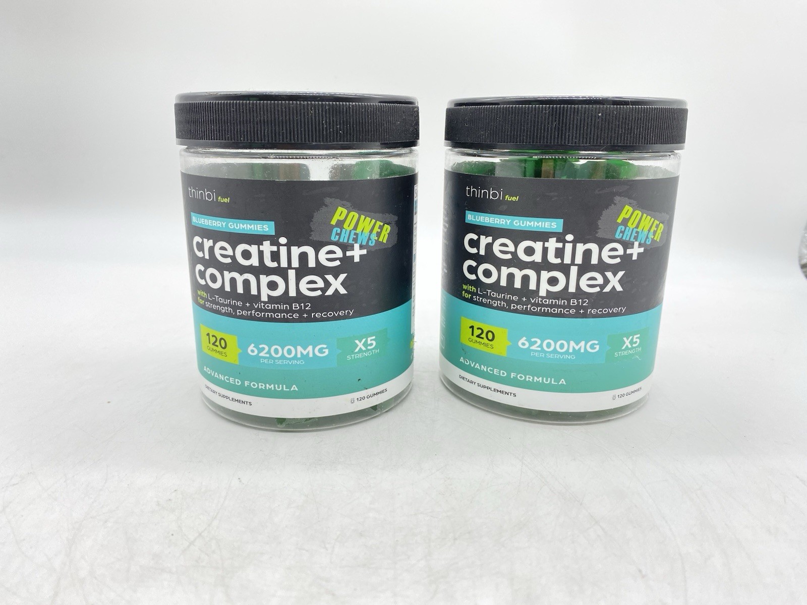 Thinbi Fuel Creatine+ Complex Blueberry Gummies 2pk. - 120 Count Each