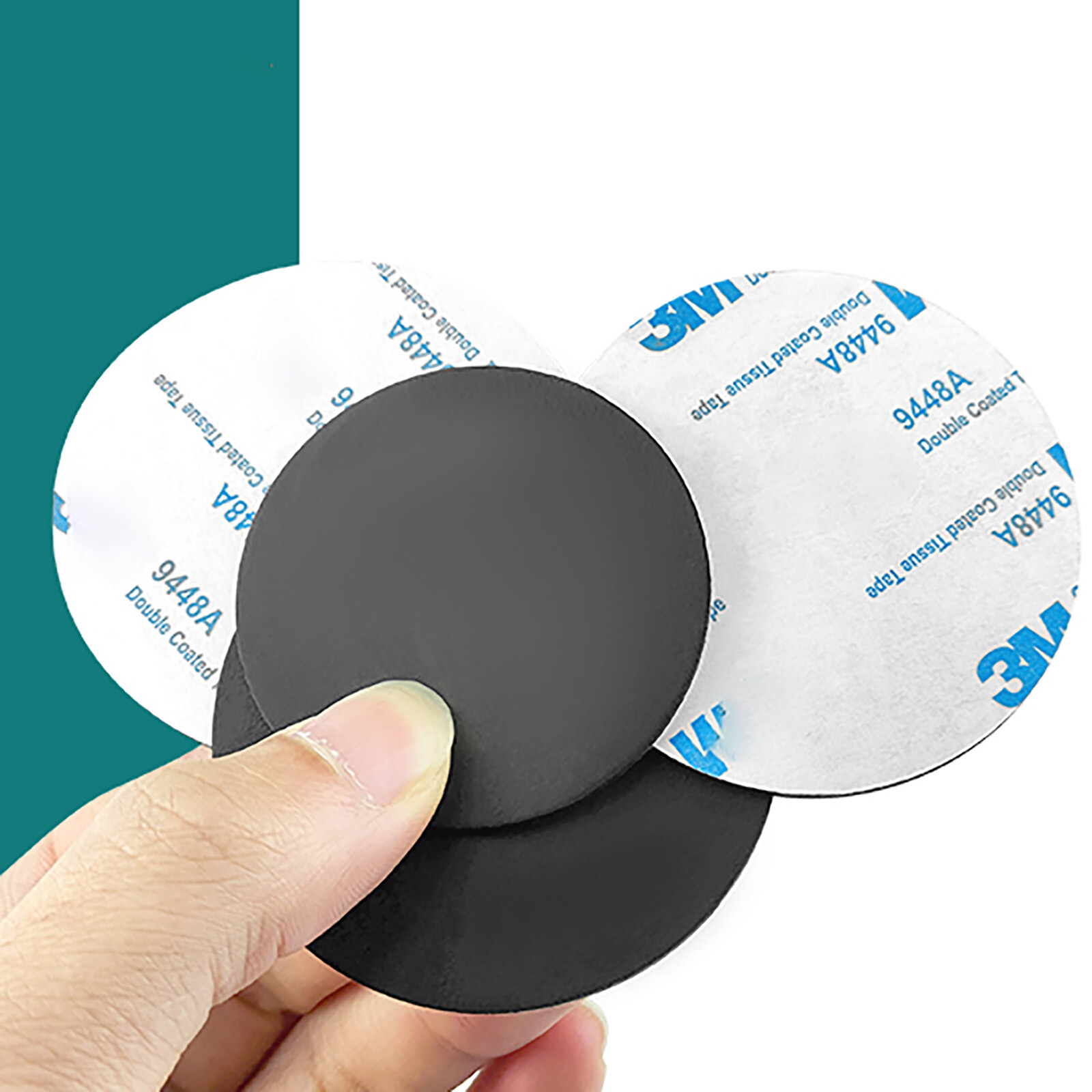 10Pcs Rubber Solid Discs Self Adhesive Round Pad Sealing Cushioning Dia 5-150mm