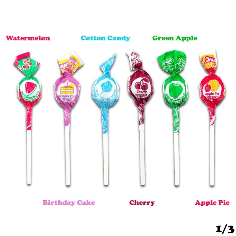 Charms Mini Pops - 400 Individually Wrapped Candy Lollipops