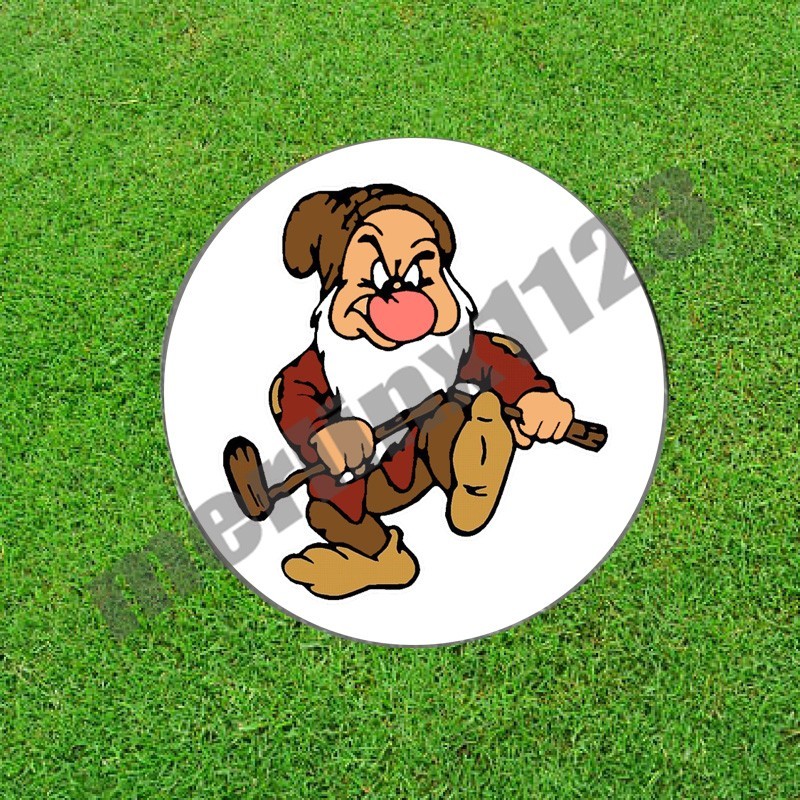 Grumpy Snow White Golf Ball Marker Novelty Gift