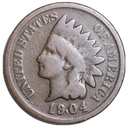 1904 Indian Head Cent Penny “Best Value On EBay” FAST FREE SHIPPING!