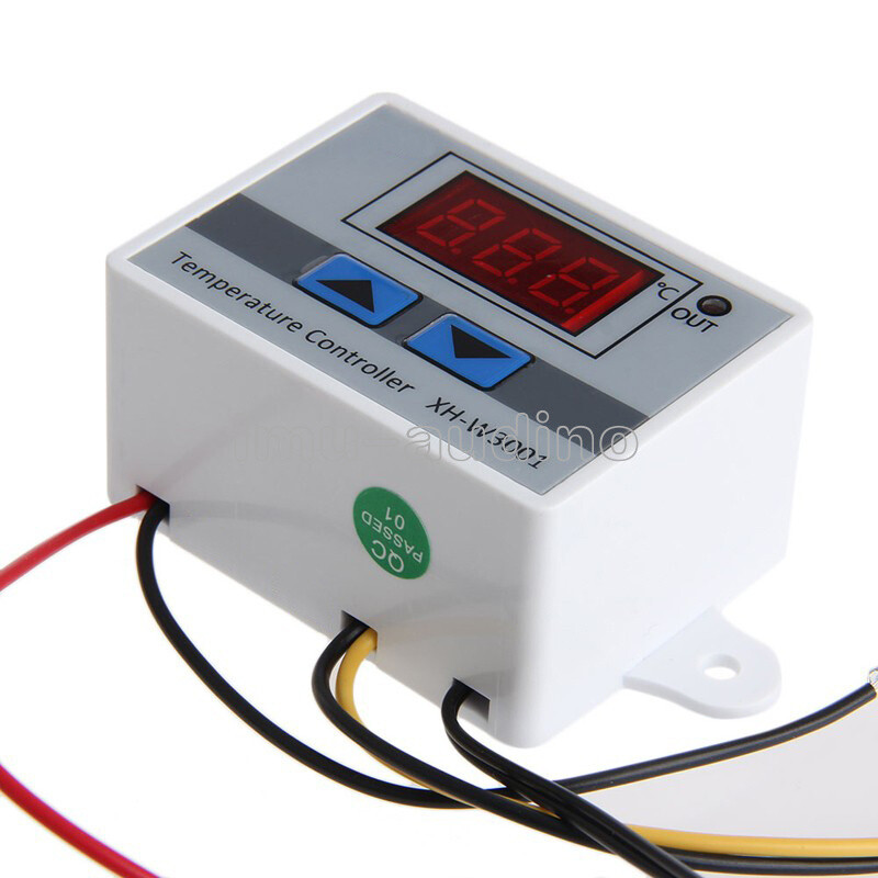 12V/24V/220V Digital LED Temperature Controller Thermostat Control Switch Probe