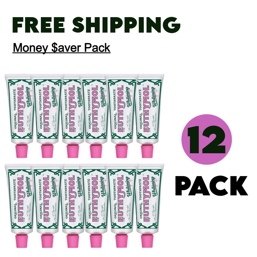 12x Euthymol Whitening Toothpaste 75ml - Pack of 12