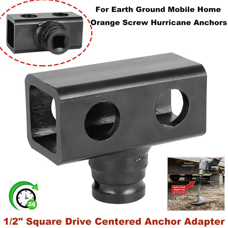 1/2" Anchor Driver Adapter Tool For Earth, Utility & Mobile Home Anchors MHA50C