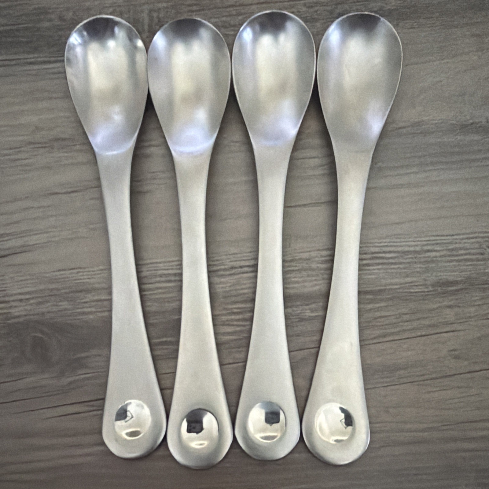 Robert Welch PENDULUM Soup Spoons Stainless Satin Lot Of 4