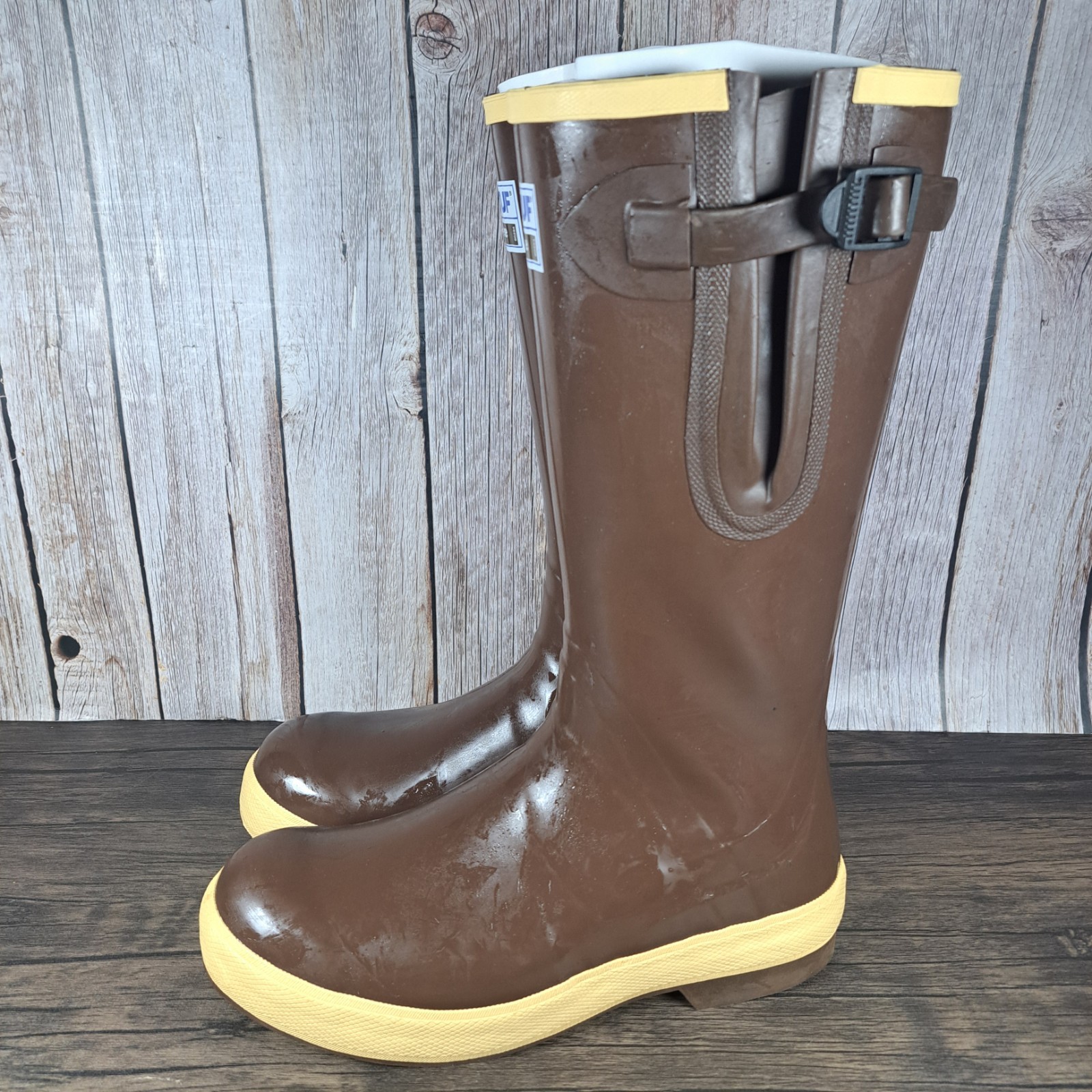 Xtratuf XT Legacy Gusset 15" Copper Tan Waterproof Boots Men's Sz 9 (VGC) 22279G
